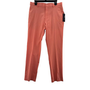 Tommy Hilfiger Men's Modern-Fit Comfort Solid Performance Peach Pants Size 34x34